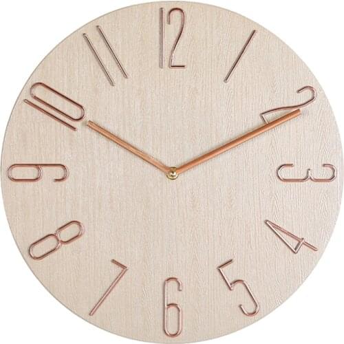 Simple Wall Clock 12 Inch Living Room Home Wall Clock Clock Watch Fashion Bedroom Wall Clock