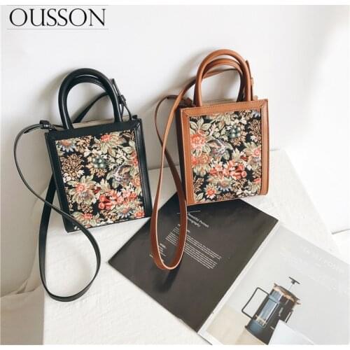 New Design Women Retro Embroidery Shoulder Bag Luxury Designer Handbag Large Capacity Multifunctional Messenger Bag For Women