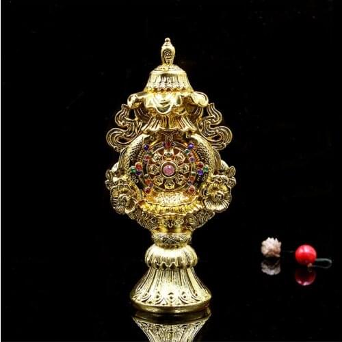 Tibetan Alloy Metal Buddha Buddhist Combination Eight Eight Auspicious Buddhist Temple Home Decorations