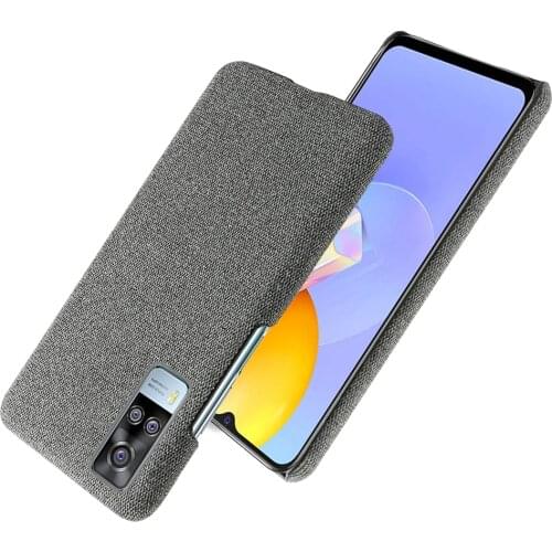 Cloth Leather Cases For Vivo Y31 Y52s Y31s Y51s Y70s Y73s Y50 Y11s iQOO 7 5 Pro X50e U3 U1 S6 S7 Slim Retro Cloth Hard PC Cover