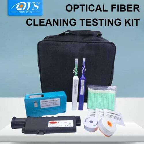 Fiber Optic Cleaning Kit With inspection Video microscope Probe,1.25/2.5 mm Cleaner Pen, Cleaning box Cartridge