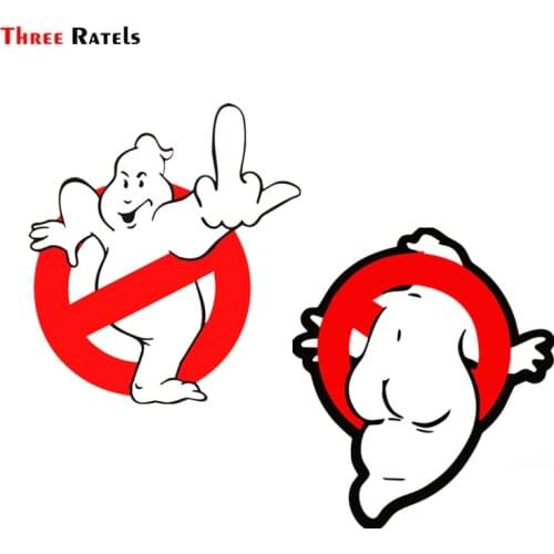 Three Ratels FC892 Funny Car Stickers For Ghostbusters Decal Styling Toon Waterproof Auto Motor Decor Graphics