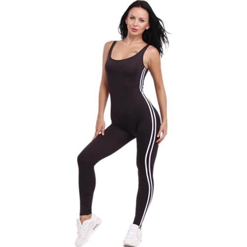 Pants Backless Summer Fitness Suit Sleeveless Women 2020 Sports Rompers Style Workout New Casual Sexy Bodysuit Jumpsuit