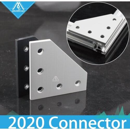 1pcs L-Shape 2020 Aluminum Profile Interior Corner Connector Joint Bracket for 3D printer 2020 Alu-profile frame