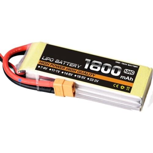 2-6s 100c 1800mah airplane model battery 100c 1800mah aeromodeling battery model aircraft li-polymer battery airplane battery