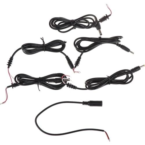 2.5*0.7/3.5*1.35/4.0*1.7/5.5*2.1mm Adapter output power cord DC male plug cable