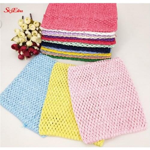 20*23/15*15cm Children Handmade Wrapped Chest Elastic Wide Baby Girl Crochet Tutu Tube Tops For DIY Knitted Skirt Baby Shower 5Z