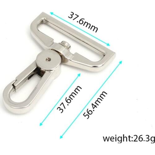50pcs Swivel Matel Snap Hooks Rotary Swivel For Backpack Nickel Plated Lobster Clasps