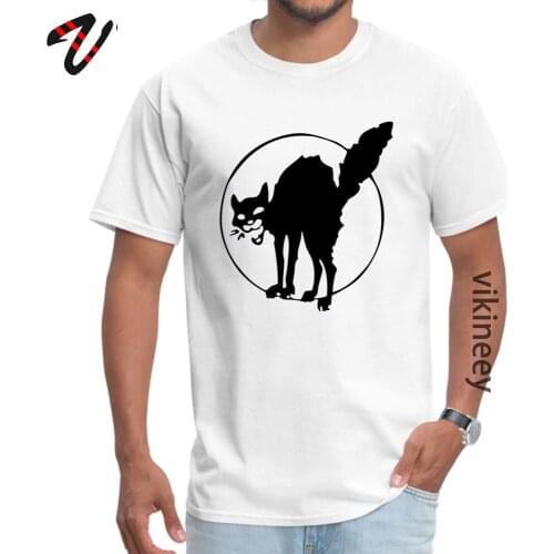 Anarist black cat T-shirts Plaid Sleeve Custom 2019 Newest Mens Labor Day Tops Shirts Custom Tops Shirt O-Neck