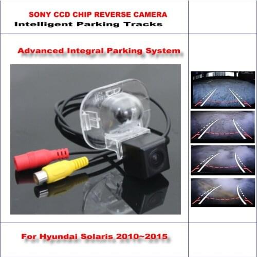 Auto Intelligentized Reverse Camera For Hyundai Solaris/Grand Avega 2010-2015 Rear View Back Dynamic Guidance Tracks CAM