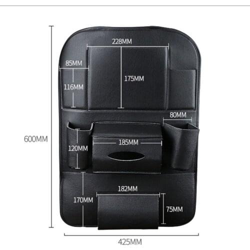 Car Seat Organizer Leather Car Storage Bag Phone Cup Tablet umbrella Holder Protector for Kids Car Storage Car Accessories