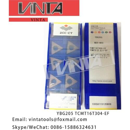 Free shipping high quality 10pcs/lots YBG205 YBG202 TCMT16T304-EF cnc carbide turning inserts cutting blade tools