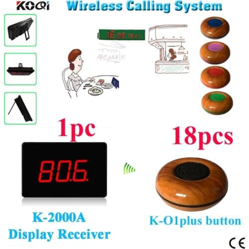 Wireless Call Button Pager Restaurant Calling System Waterproof for Coffee Hotel 2 receivers 50 bells