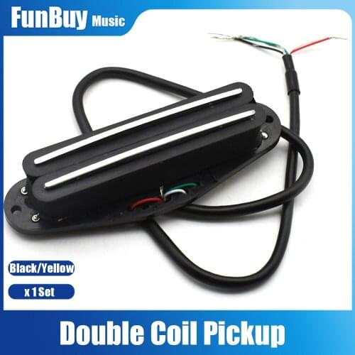 Guitar Pickup 4 Wire for Electric Guitar Pickup Dual Hot Rail Single Coil Humbucker Guitar Parts Aceessaries