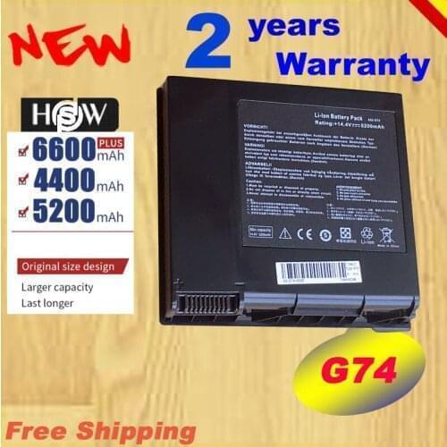 HSW Special price 8CELLS Laptop battery For ASUS A42-G74 G74 G74J G74S G74SX G74SW G74JH G74SW-A2 fast shipping