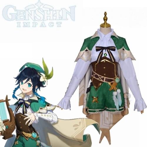 Game Genshin Impact Cosplay Halloween Venti Cosplay Genshin Impact Venti Cosplay