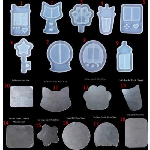 Quicksand Cat Paw Game Console Epoxy Resin Silicone Mold Jewelry Pendant Tools