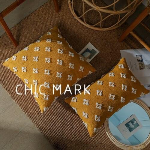 JOYLOVE Hot Sale Ins Wind Star Cut Flower Sofa Pillowcase Living Room Waist Pillow Bedroom Bay Window Cushion