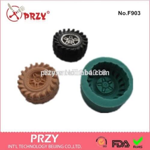 Fondant Round Tire Silicone Mold for Fondant Cake Decoration No.f903 Moulds Silicone Rubber PRZY Eco-friendly