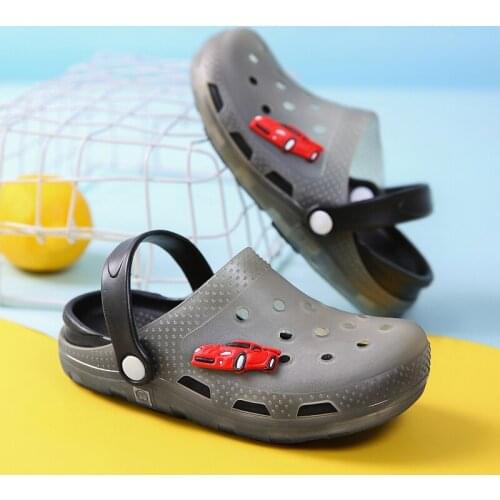 Summer Baby LED Sandals Kawaii Rubber Slippers Toddler Boys Girls Cute Cartoon Bathroom Slipper Children Water Shoe Beach Sa