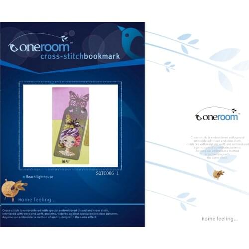 VIOLET GILR choose Cross stitch DMC set Creative Gift Handmade metal bookmark fairy tale princess series