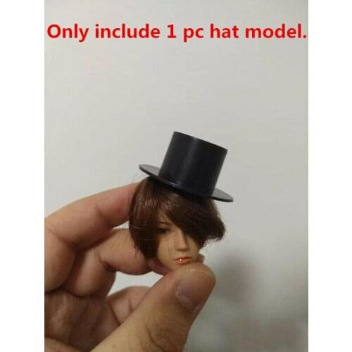 1/6 Scale Head Sculpture Decoration Props Small Top Hat Model for 12" Doll