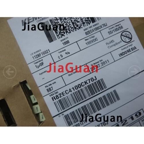 50PCS AV R82 1UF 100V 5% P5MM copper film capacitor KEMET 105/100V MKT 1U 1000NF Italy Arcotronics 1uF/100V 105J100V