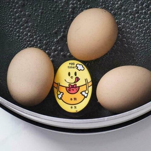 1Color Changing Egg Timer Resin Material Perfect Boiled Eggs By Temperature Kitchen Helper Egg Timer Red timer tools