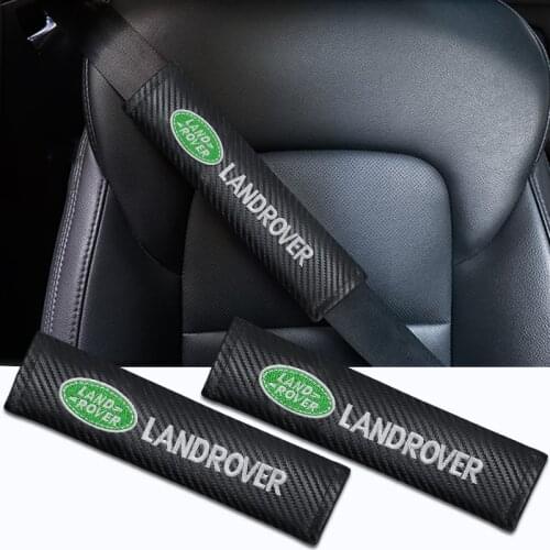 2pcs Car Seat Belt Pads Seat Shoulder Strap Cover for Land Rover Sport Rnage Rover 2 3 4 Freelander Defender Auto Accessories
