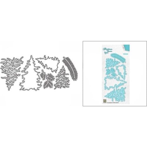 2021 New Pine Needles Tree Leaves Metal Cutting Dies for DIY Scrapbooking Decor and Card Making Paper Craft Embossing No Stamps
