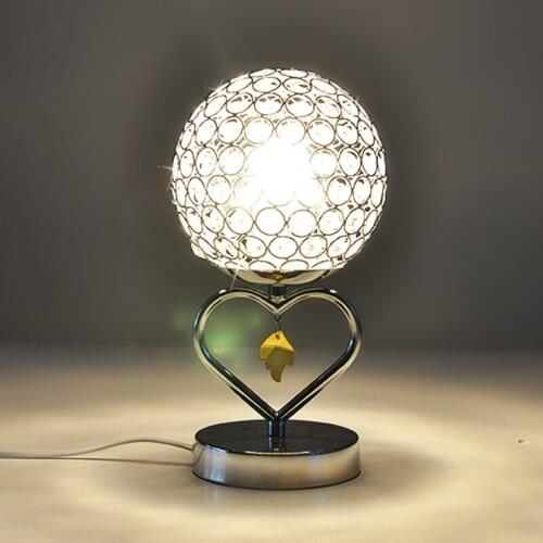 Special simple modern crystal induction touch wedding warm bed bedroom head lamp with adjustable light