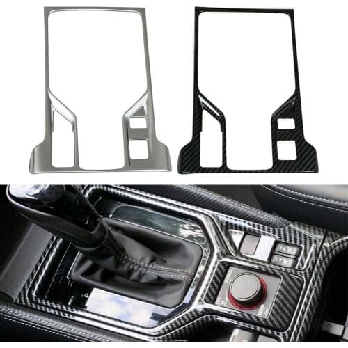 Carbon Fiber ABS Car Interior Middle Gear Box Panel Molding Cover Trim For Subaru Forester 2019 2020
