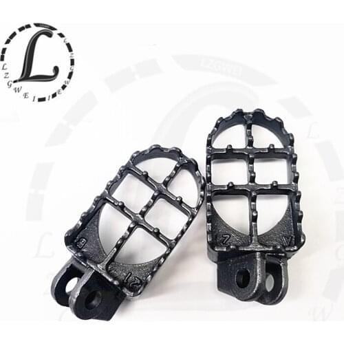 Motorcycle Footpegs Footrests For Kawasaki KLX400 KLX 400 Suzuki DRZ400 DRZ RM125 RM250 RM 125 250 Steel Foot Pegs Rest Pedals