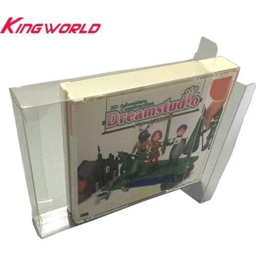 Clear Transparent Display Collection Box For PS1 For Sega Dreamcast DC SS Game Card Storage 3CD 4CD PET Protective Box