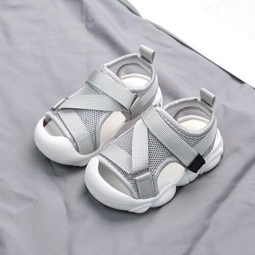 2021 New Summer Kids Sandals Baby Toddler Girls Casual Shoes Children Soft Bottom Beach Sandals Boys Shoes Fashion Sport Sandals