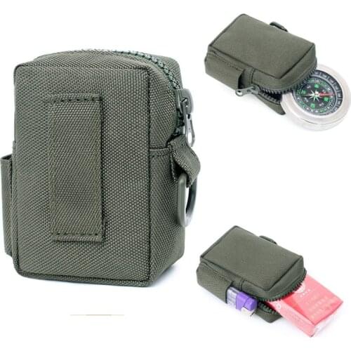Tactical Nylon Molle Waist Bag Military EDC Belt Pouch Radio Walkie Talkie Holder Bag Magazine Pouch Hunting Utility Bag
