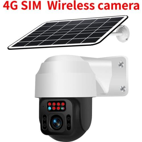 Q2 Solor Camera Outdoor Solar Camera 4G SIM Wireless Security Black Solar Cam Battery WIFI Video Surveillance Phone APP