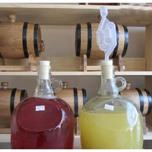 DOUBLE BUBBLE AIRLOCK-TWIN AIR LOCK FOR BEER WINE MOONSHINE FERMENTATIO, 3/8" ID