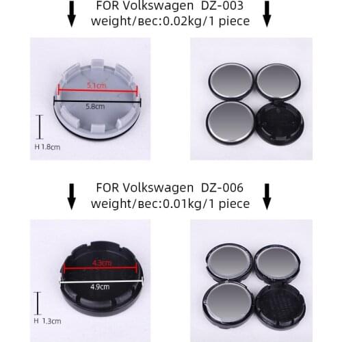 4Pcs Wheel Center Caps Hub cover Hubcaps Fit Many Car For Toyota Nissan Hyundai Mazda Honda Car Rim Dust Cover
