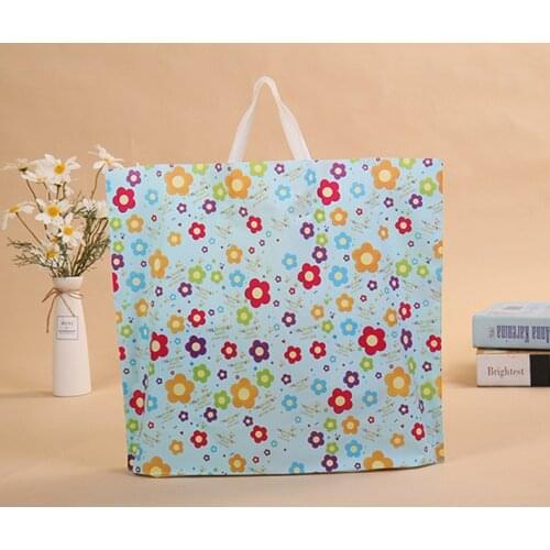 50PSC Clothing plastic handbag gift packaging PE handbag womens bag childrens bag shopping bag