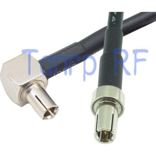 6in TS9 male plug to TS9 male plug right angle RF adapter 15CM Pigtail coaxial jumper cable RG174 extension cord