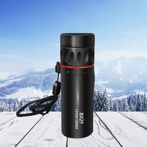8x21 Mini Red Circle Monoculars Advertising Promotional Pocket Gifts Souvenirs Monocular Telescope