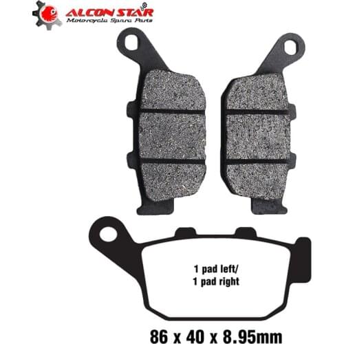 Alconstar Motorcycle Disc Right Brake Pads Set For Honda CB300 CB500 CBR250 NC750 Suzuki GW250 2015-2016 SFV650 2009-2014