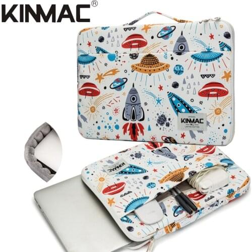 2020 Brand Kinmac Laptop Bag 12",13",14",15",15.6",Hot Cartoon Lady Man Handbag Case For MacBook Air Pro 13.3 Briefcase Dropship