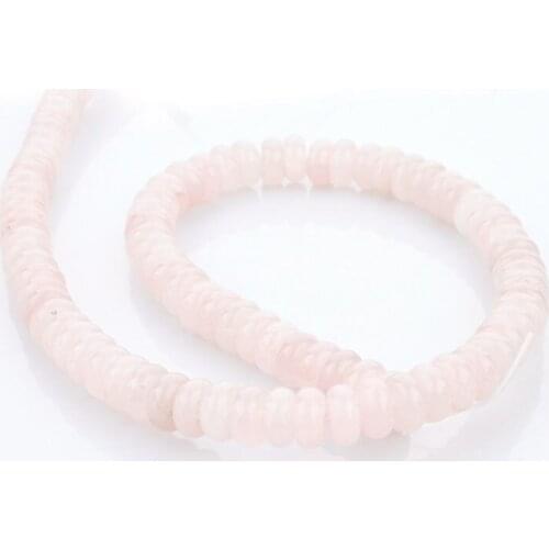 Natural Genuine Pink Stone Free Size 4*8mm Nuggets Loose Beads for Necklace Jewelry Making (Pink Quartz)