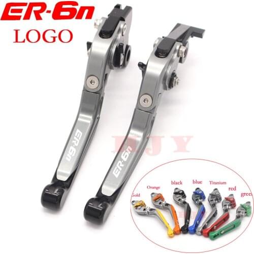 For KAWASAKI NINJA 650R ER 6F ER 6N ER-6N ER-6F ER6N ER6F 2009-2016 Motorcycle Accessories Brake Clutch Levers LOGO ER-6N