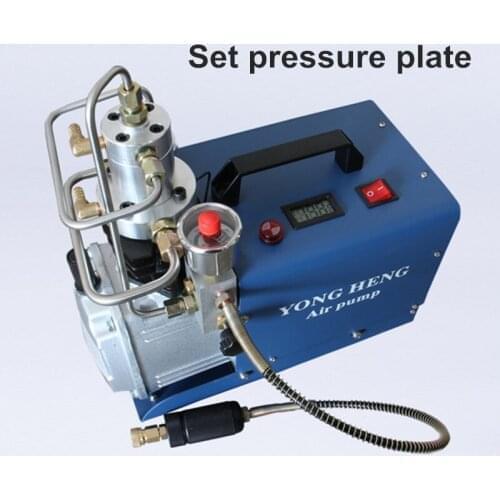 220V Adjustable Auto-Stop 4500PSI 300Bar 30MPA Electrical High Pressure Air Compressor Inflator PCP Rifle Airgun Scuba Air Pump