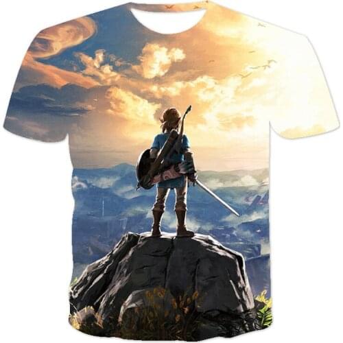 3d Printing Anime Legend T-Shirt 2021 New Style Male/Female Breathable Short Sleeve Personality Loose Round Neck Xxs-6xl