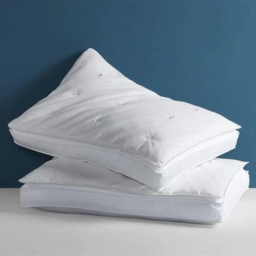 GXC Nature Mulberry Silk Soft Pillows For Hotel 100% Cotton Cover Brand New Home Bedding Pillow 1pc / 2pcs