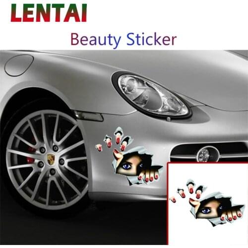 LENTAI For Mercedes benz w204 w203 BMW e46 e39 e90 e60 e36 f30 f10 e30 x5 e53 f20 Mini cooper 1PC Car 3D Stickers Eyes Styling